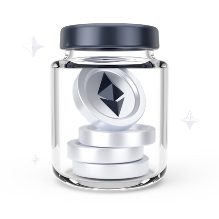 Ethereum Bottle  3D Icon