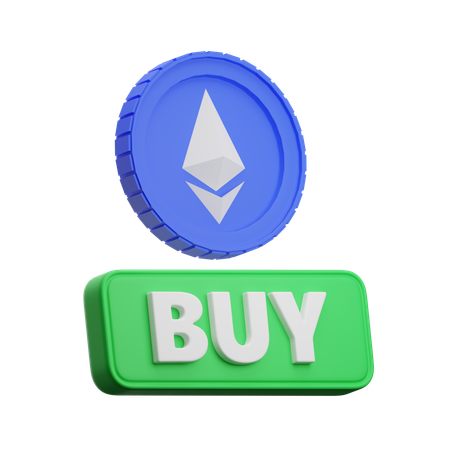 Ethereum Buy  3D Icon