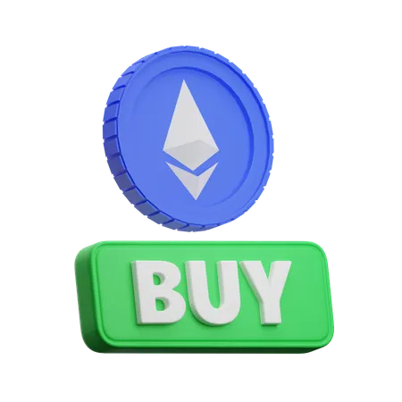 Ethereum Buy  3D Icon