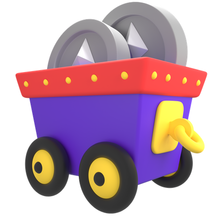 Ethereum Cart 3D Icon