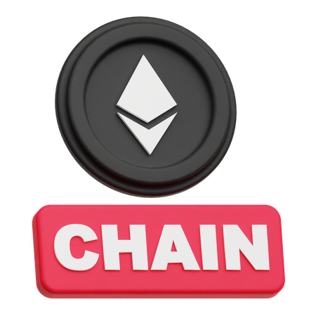 Ethereum Chain  3D Icon