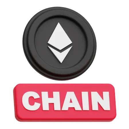 Ethereum Chain  3D Icon