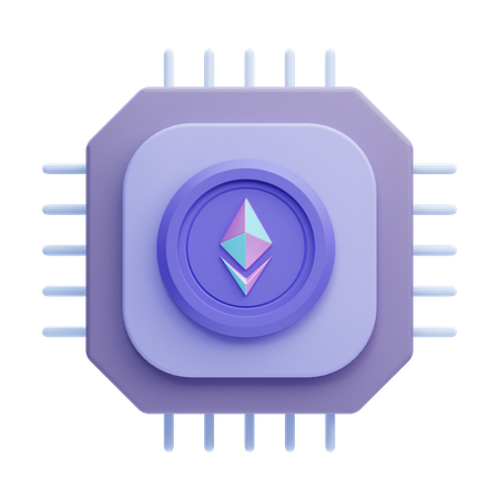 イーサリアムチップ  3D Icon