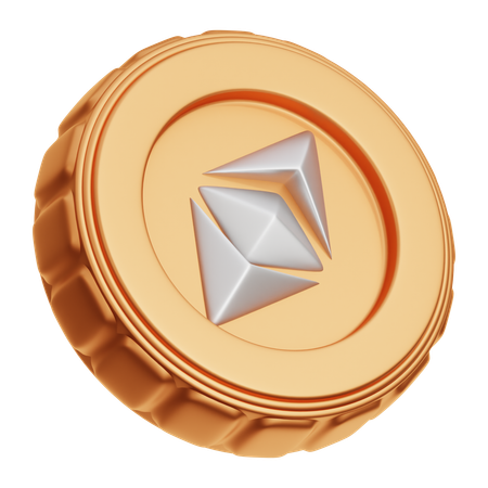 Clásico de ethereum  3D Icon