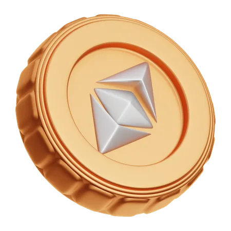 Clásico de ethereum  3D Icon