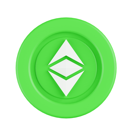 Clásico de ethereum  3D Icon