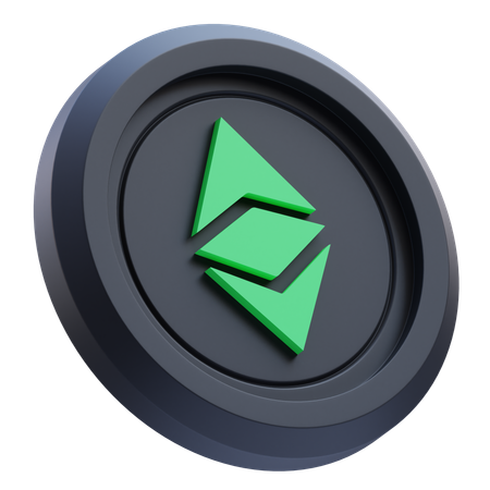 Criptografía clásica de ethereum  3D Icon