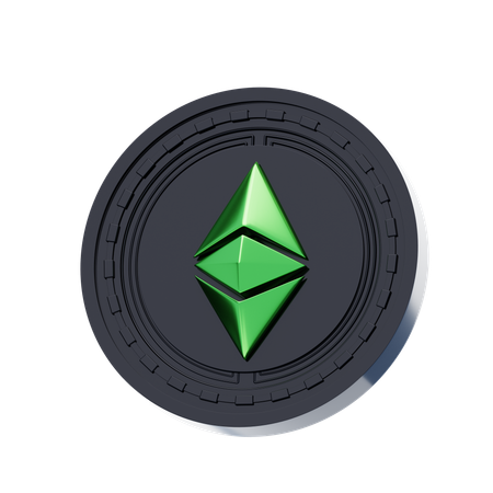 Clásico de ethereum  3D Icon