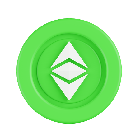 Ethereum classic  3D Illustration