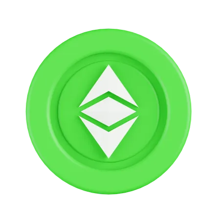 Ethereum classic  3D Illustration