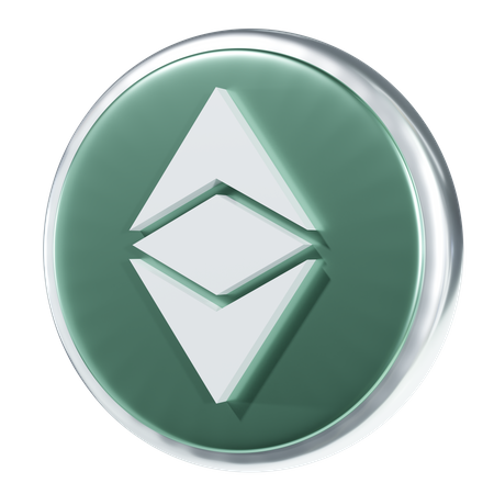 Clásico de ethereum  3D Icon