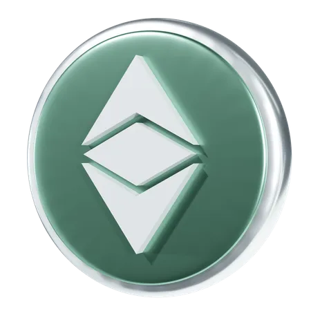 Clásico de ethereum  3D Icon