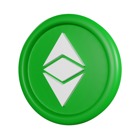 Ethereum Classic Coin  3D Icon