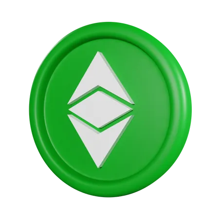 Ethereum Classic Coin  3D Icon