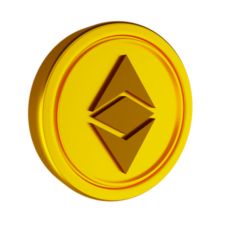 Ethereum Classic Crypto Coin  3D Icon