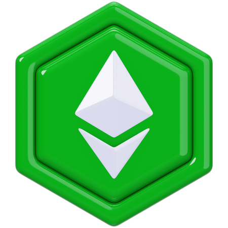 Ethereum Classic Etc  3D Icon
