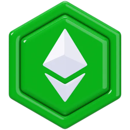Ethereum Classic Etc  3D Icon