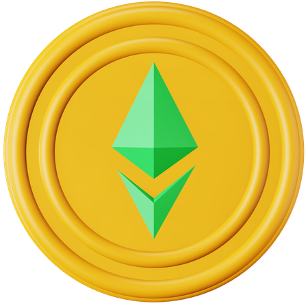 Ethereum Classic ETC  3D Icon