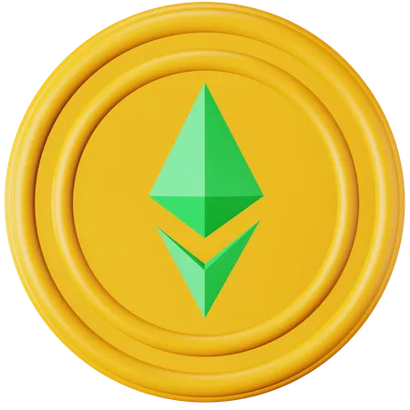 Ethereum Classic ETC  3D Icon