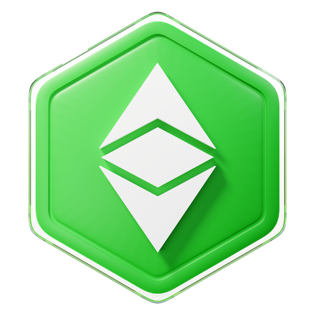 Ethereum Classic (ETC) Badge  3D Icon