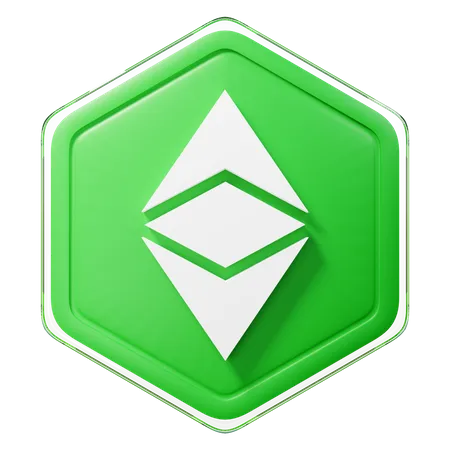 Ethereum Classic (ETC) Badge  3D Icon