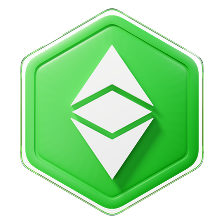 Ethereum Classic (ETC) Badge 3D Icon