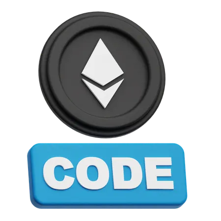 Ethereum Code  3D Icon