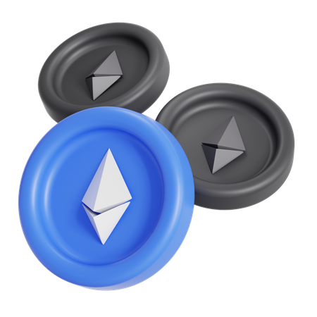 Ethereum coin  3D Icon