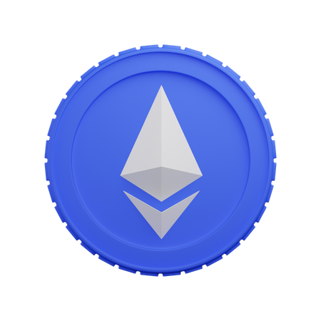 Ethereum Coin  3D Icon