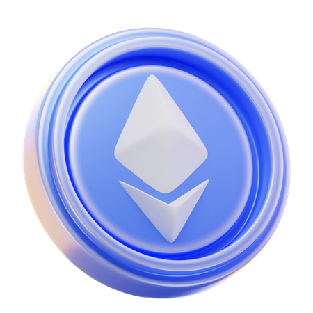 이더리움 코인  3D Icon