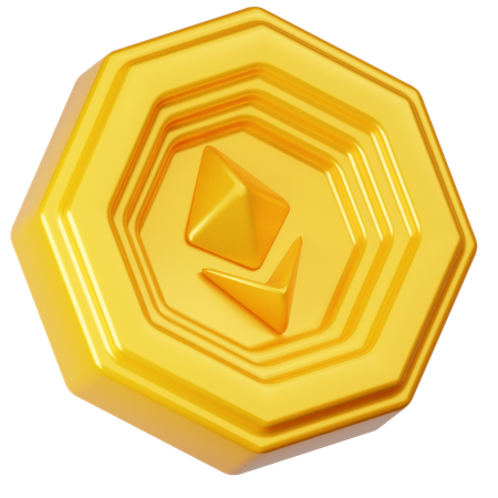 Ethereum Coin  3D Icon