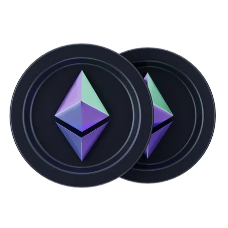 Ethereum Coin  3D Icon