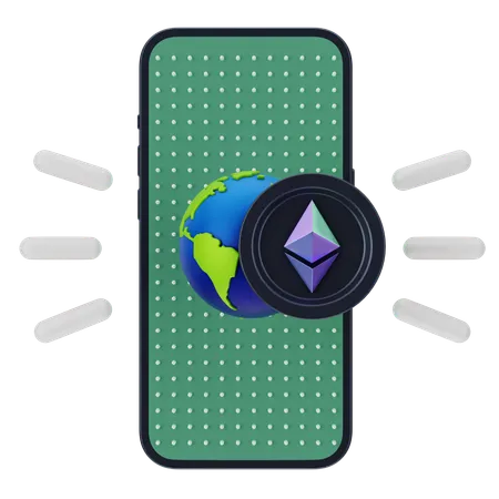 Ethereum Coin  3D Icon