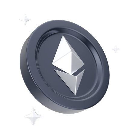 Ethereum Coin  3D Icon