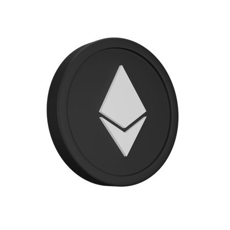 Ethereum Coin  3D Icon