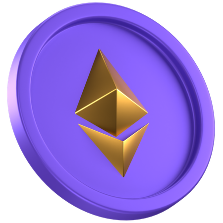 Ethereum Coin  3D Icon