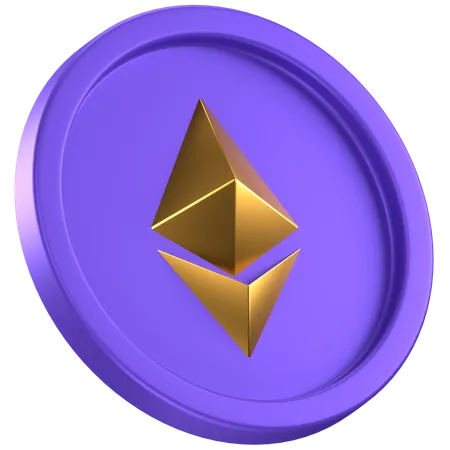 Ethereum Coin  3D Icon