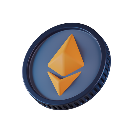 Ethereum Coin  3D Icon