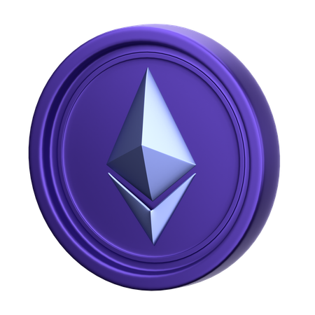 Ethereum Coin  3D Icon