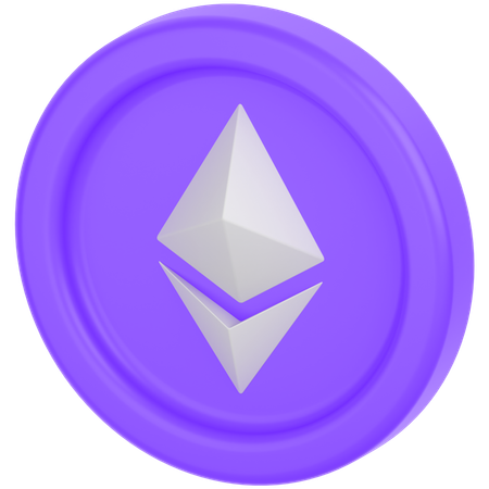 Ethereum Coin  3D Icon