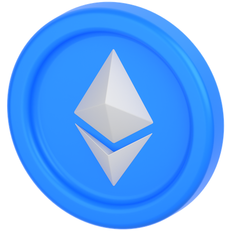 Ethereum coin  3D Icon