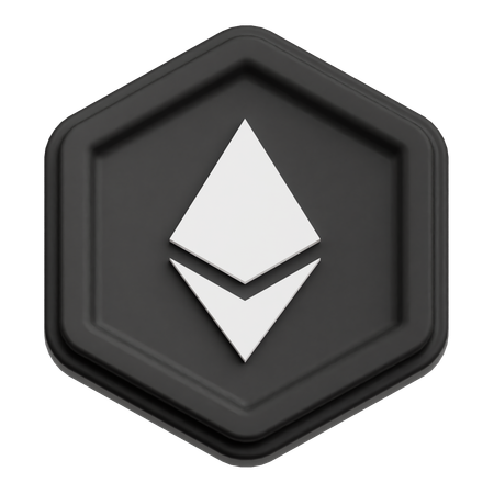 Ethereum Coin  3D Icon