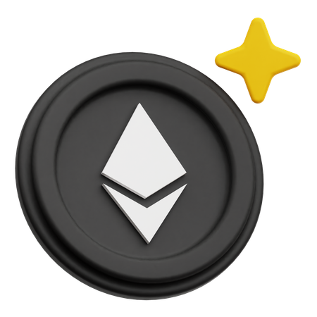 Ethereum Coin  3D Icon