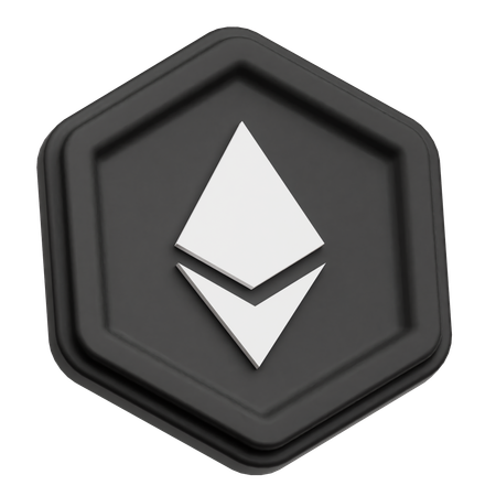 Ethereum Coin  3D Icon