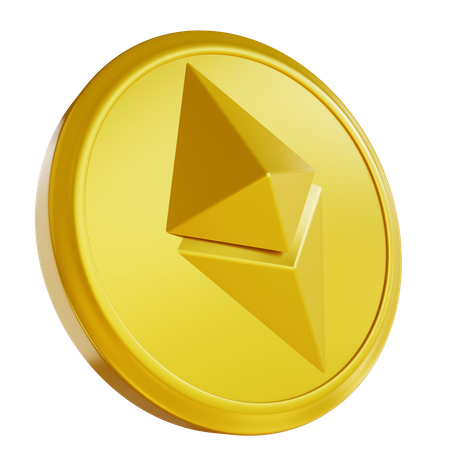 Ethereum Coin  3D Icon