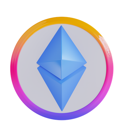 Ethereum Coin  3D Icon