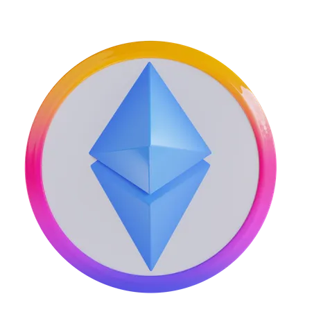 Ethereum Coin  3D Icon