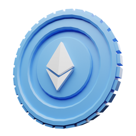 Ethereum Coin  3D Icon