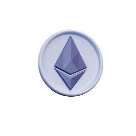 Ethereum Coin  3D Icon