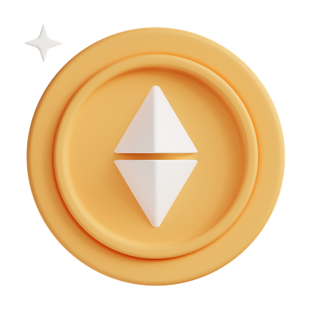Ethereum coin  3D Icon